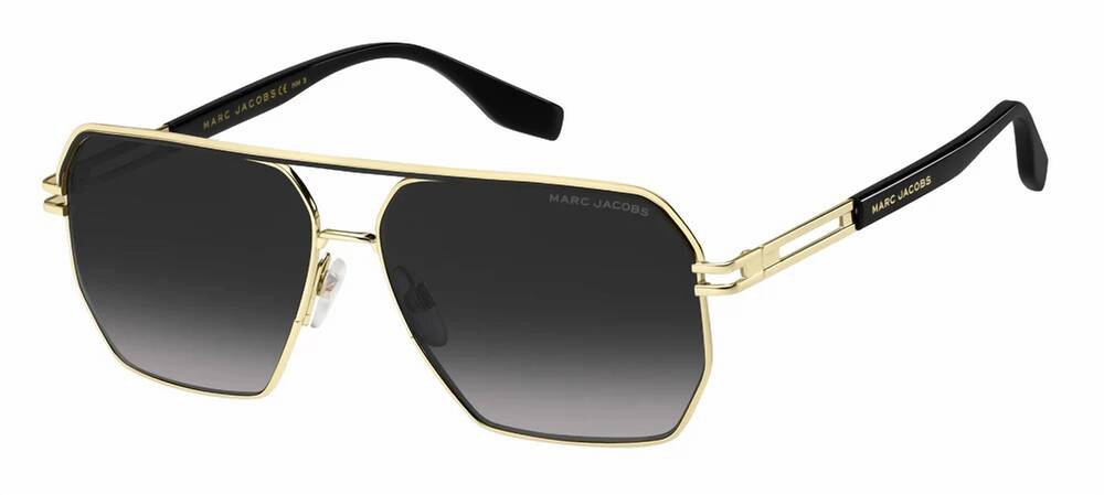 NEW MARC JACOBS men's 584/s 0rhl sunglasses in gold black/ grey